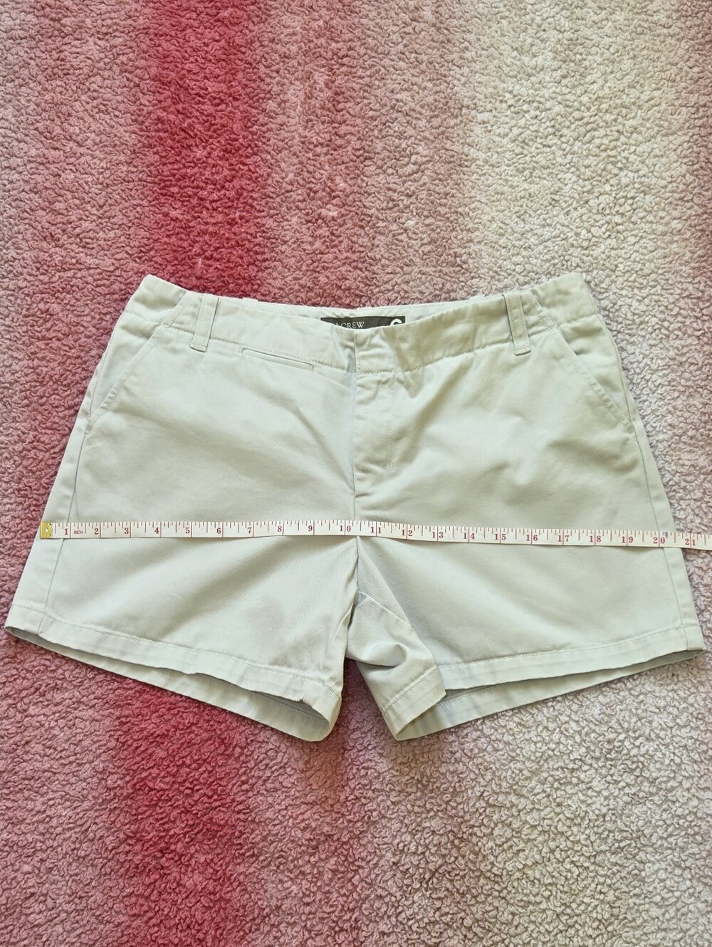 J. Crew Vintage Chino Shorts 4" Inseam Beige Womens Size 6 - Picture 7 of 10